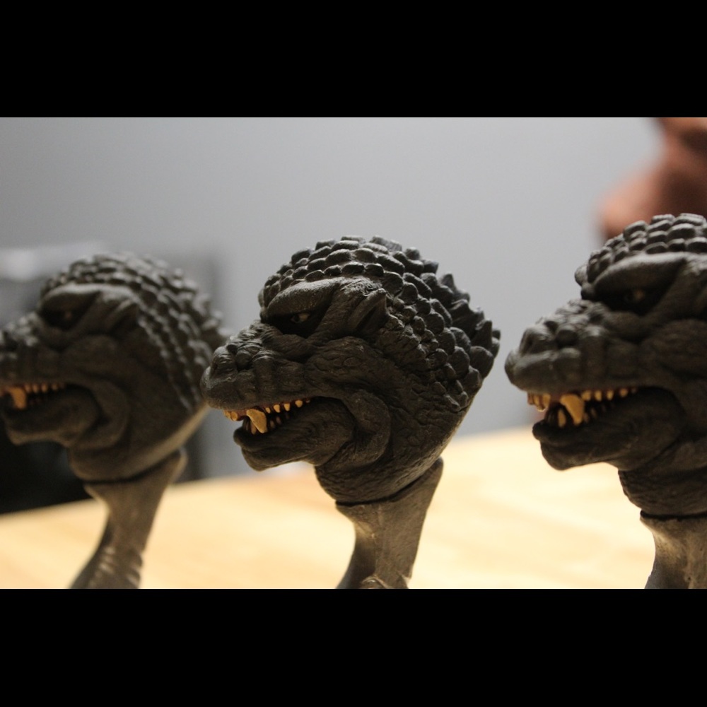 Godzilla statue